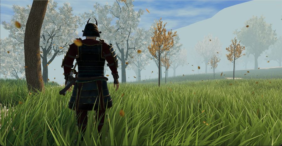 Three.js Grassworks: real-time grass rendering demo screenshot