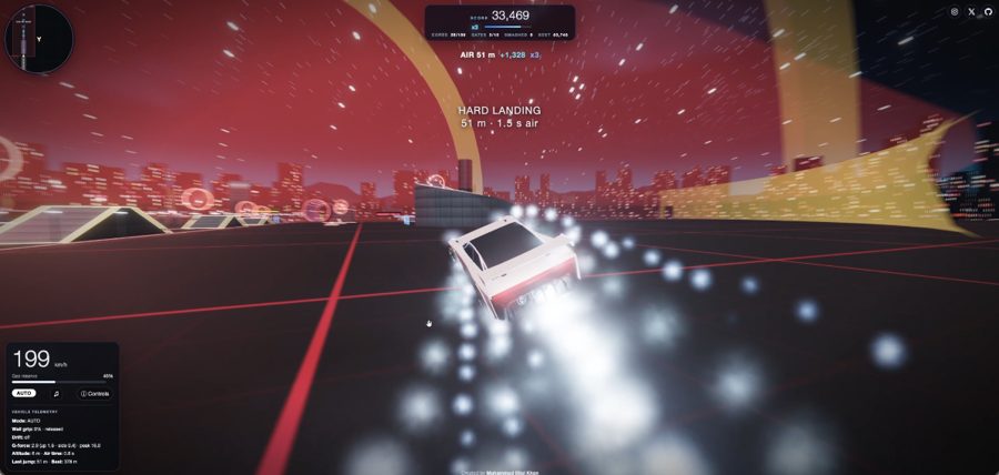Roadster: Thrust Lab, cold-gas thruster playground screenshot